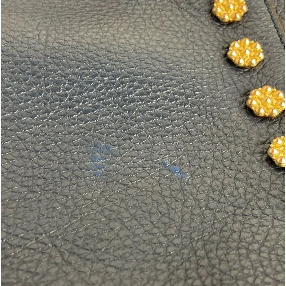 ANNABEL INGALL Leather Daisy Stud Tote in Navy - $465.